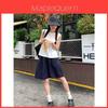College Girl A Line Skirt Summer Cotton Blend Casual Wear With Stretch For Teens