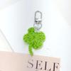 Lucky Four-Leaf Clover Mini Knit Keychain