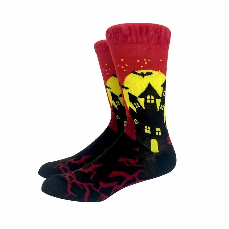 Nouveaux Chaussettes Halloween Femmes Harajuku Chaussettes Squelette Drôle Alien Hommes Chaussettes Chaussettes Citrouille Chaussettes Monstre Chaussettes Mi-Mollet Chauve-Souris Chaussettes Anime