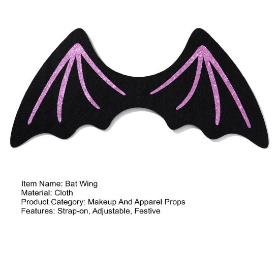 Gothic Fledermausflügel Unisex Strap-On Hexen Verkleidungsflügel Halloween Party Fledermaus Teufelsflügel für Cosplay Kostümzubehör