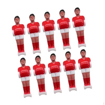 10 Pieces Foosball Men Replacement Players Soccer Games Mini Football Figures