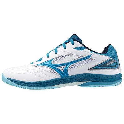 Dämpfende Rutschfeste Und Abriebfeste Low-Top Trainingsschuhe Unisex Weiß Blau Mizuno 81GA220532