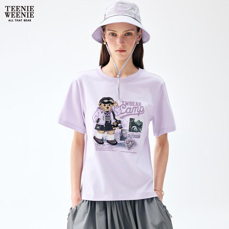 Teenie Weenie Bear Cartoon Letter Women s T-Shirt S