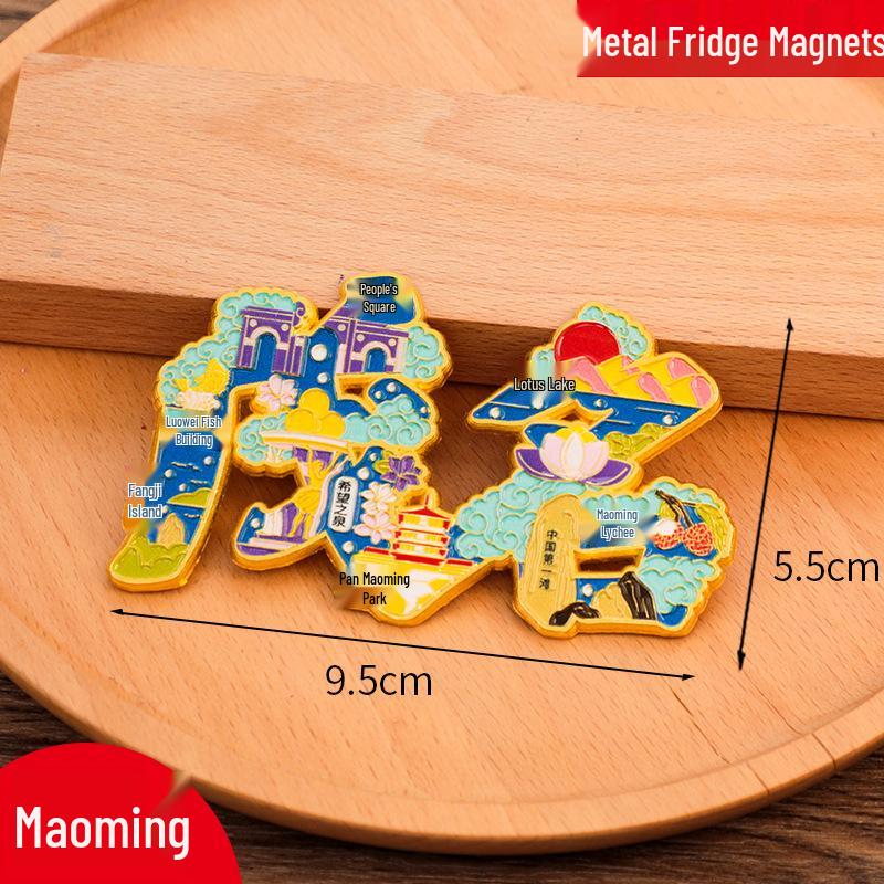 Jinan China City Metal Refrigerator Magnet 2025: Creative Cultural Design