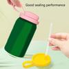  Colorful Silicone Can Leakproof Seal Lid with Straw Beverage Protectors Cover