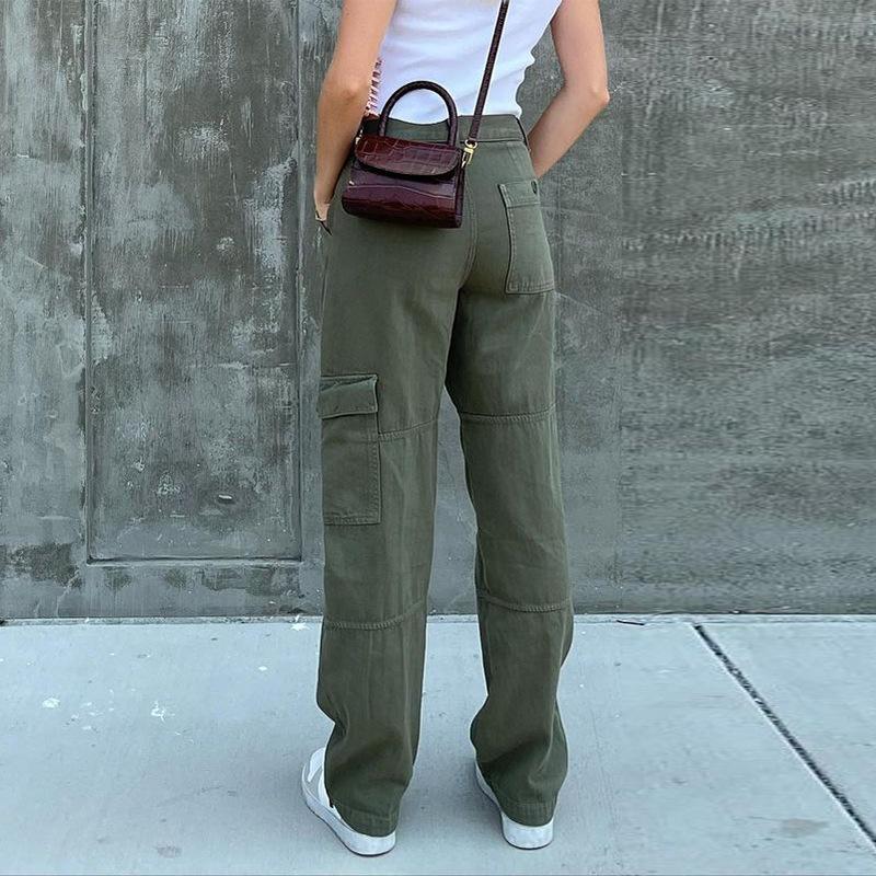 Harajuku Streetwear Oversize Summer High Waist Women's Casual Wide Leg Cargo Pants for Women Baggy Pants Woman Trousers