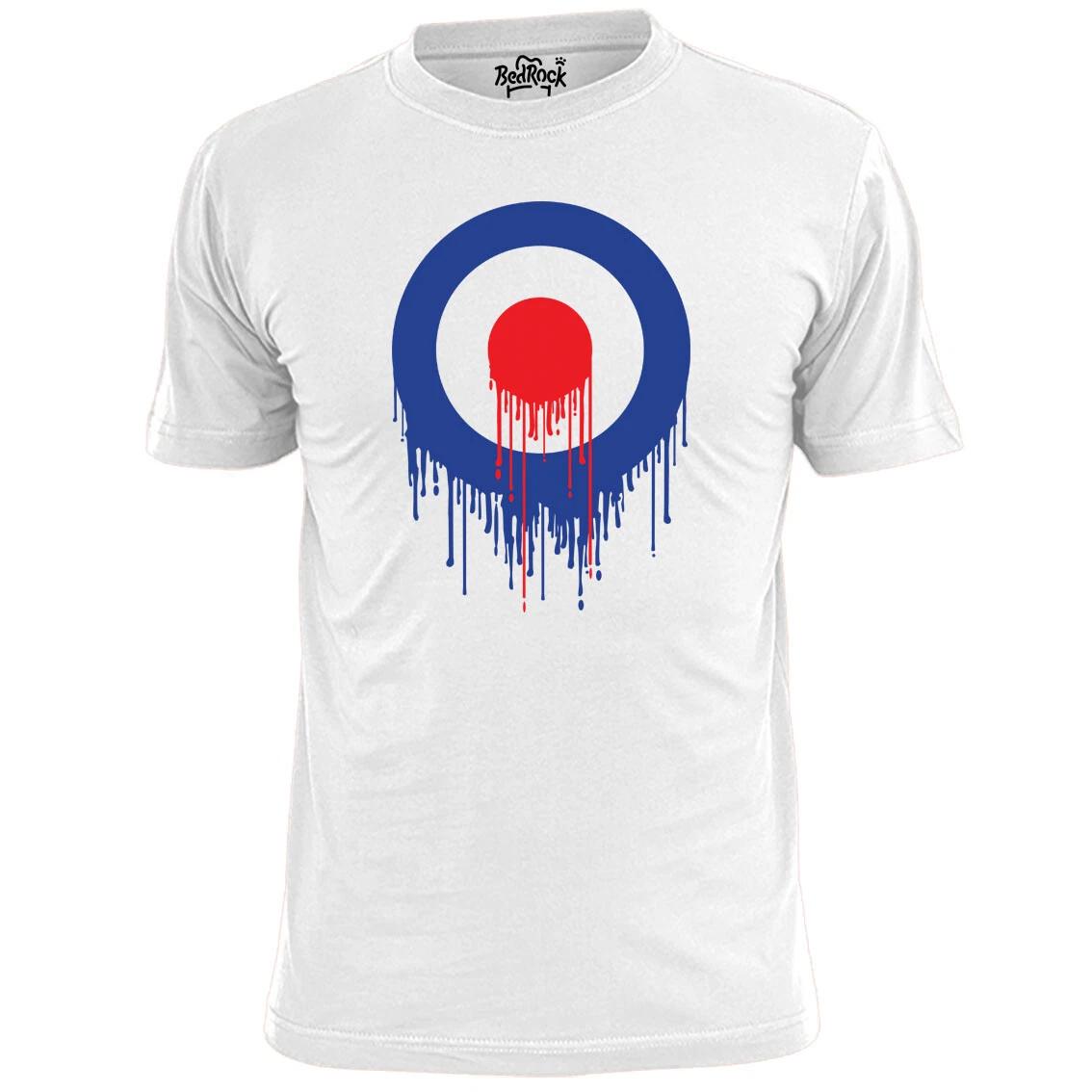 Mens Dripping Target Mod T shirt Abstract Weller Jam Scooter L
