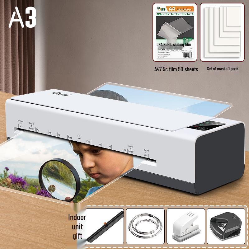 399 Sealing Machine: A3/A4 Fully Automatic Laminator for Home, Office, or Kindergarten.