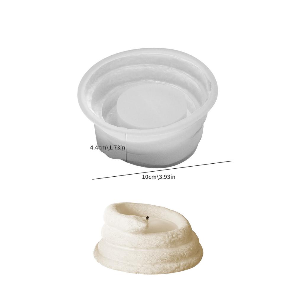 Hedgehog Goldfish Aromatherapy Candle Cup Silicone Mold Drip Glue DIY Stone Pattern Rock Animal Python Gypsum Storage Cup