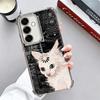 Funny Cats Fashion Style Plating Phone Case For Samsung A17 A07 A37 A57 A16 A56 A15 A55 A14 A54 A13 A53 A26 A36 A25 A35 A24 A34