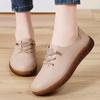 Women Soft Casual Shoes Loafers Simple Elegant Summer Sneakers Breathable Leather Moccasins Shoes Plus Size