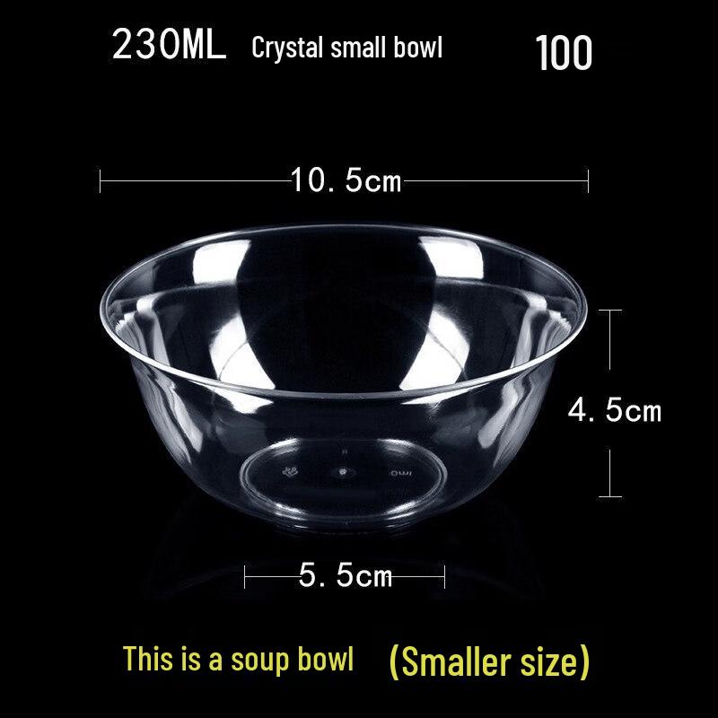 Одноразовые прозрачные пластиковые миски ZISIZ