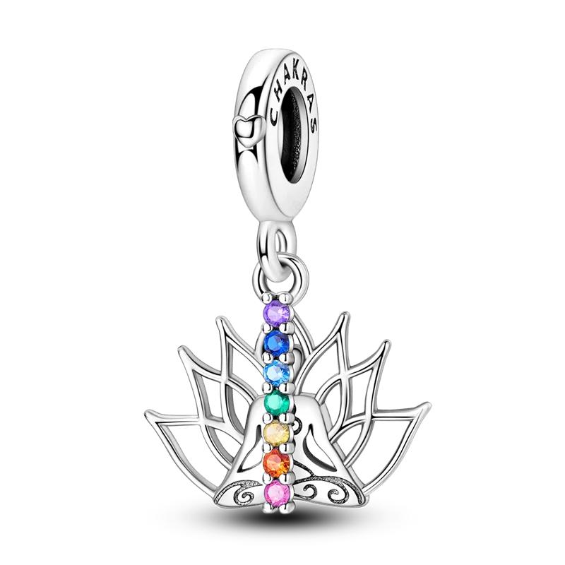 Copper Metal Pink Color Love Color Flower Colorful Drawing Board Pendant Bead Components Camera Charm Bead Components Bead Component Compatible With