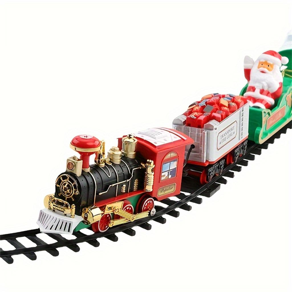 Christmas Gift Electric Train Toy, Christmas Tree Atmosphere Scene Decoration Which Can Be Suspended Halloween, Christmas Gift