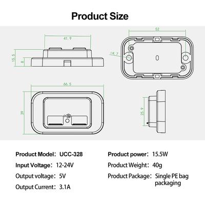 QC3.0 PD Nabíječka do auta s rychlonabíječkou, duální USB nabíjecí zásuvka, napájecí adaptér pro nákladní automobily, obytné vozy, karavany a příslušenství 12/24V