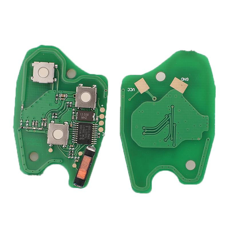 10pcs Remote Car Key Circuit Board For Renault Duster Modus Clio Twingo DACIA Logan Sandero 433Mhz ID46/4A pcf7952E PCF7947/7946
