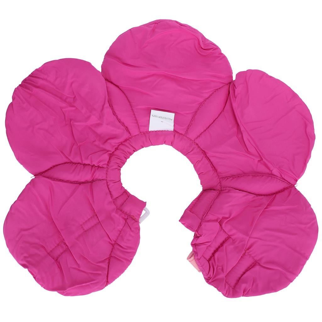 Ochranný obojek pro psa Nastavitelný obojek pro zotavení ran domácích mazlíčků Tvar květu Krční měkký obojek Fialový M