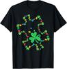 St. Patrick's Day Autism Awareness Puzzle Piece Shamrock T-Shirt