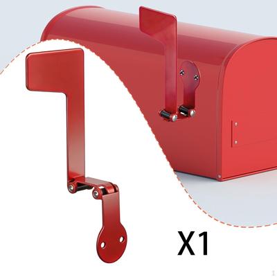 Drapeau de boîte aux lettres de remplacement Boîte aux lettres Rappel de courrier Accessoires Facile à installer Rouge Postal