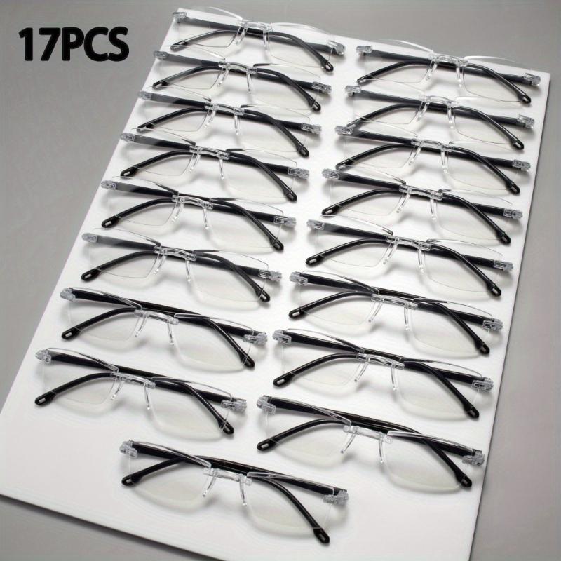 

17 шт. Очки для чтения с защитой от синего света, оправы из легкого пластика в ретро-стиле для мужчин и женщин, для снятия цифрового перенапряжения глаз 4.0