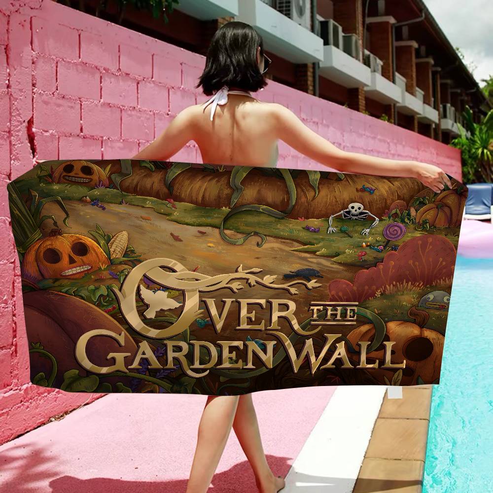 Cartoon O-Over the G-Garden W-Wall Microfiber Beach Towel Absorbent Quick dry Soft Yoga Swimming Resort Mountain Climbing Towel