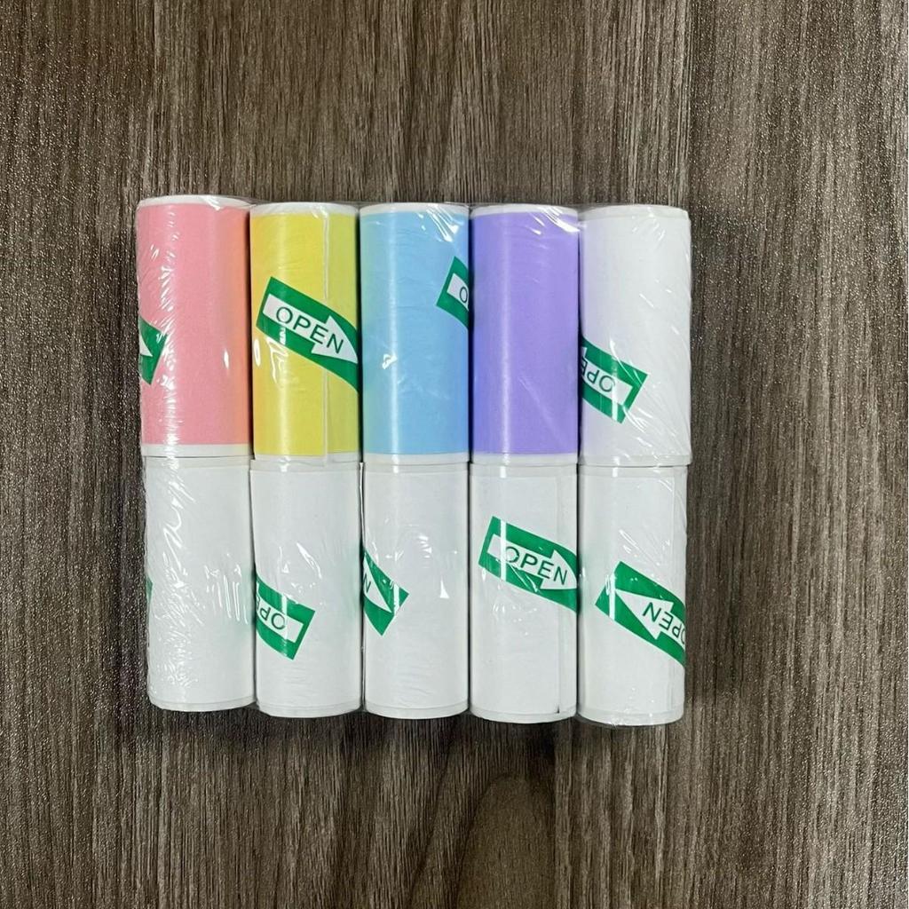 57x25mm Thermal Self-Adhesive Printable Paper - Colorful