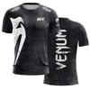 Hot Summer Selling UFC Boxing Fighting Competition Men's T-shirt Fashion Quick Drying Casual Breathable O-neck Short Sleeve Tops