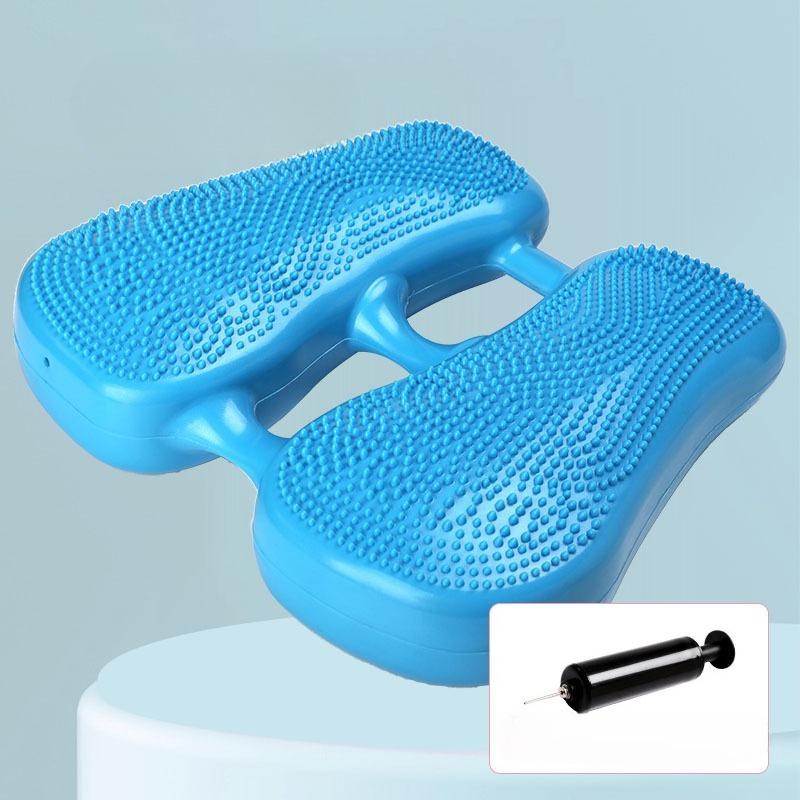 Multi-Functional  Household Inflatable Foot Massager Anti-slip Stepper Pad Pressure Points in Situ Sports Balance Inflatable Pad синий