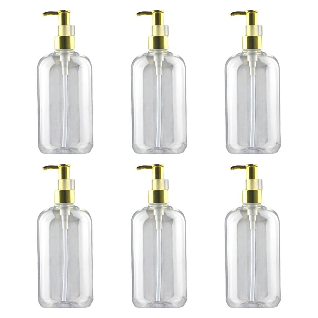 PET Soap Dispenser Bathroom Pump Bottle Refillable Lotion Container for Home Hotel Washroom