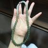 Hetian Jade Gradient Round Bead Necklace - Women's Light Luxury Style