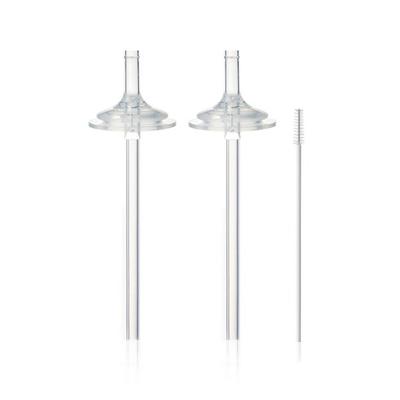Hi-Vee Double Heart Gromimi U-Piece Compatible 2-Step Easy Replacement Straw Set 2p, 1 Set