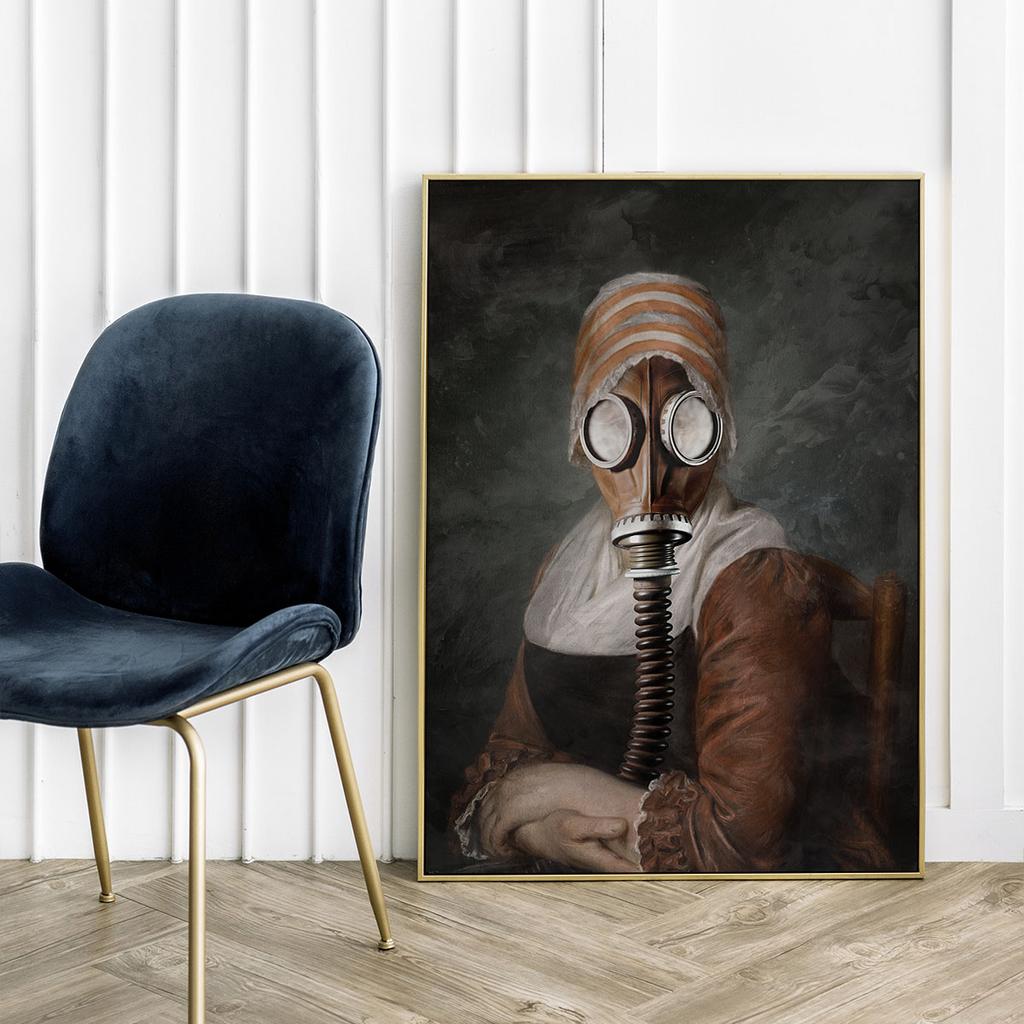 Poster Portrait Gas Mask Pop Art