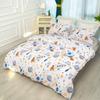 Fashionable Fresh Cute Cartoon Rocket Spacecraft Print Quilt Cover Home Three-Piece Set Comforter Bedding Collection
