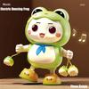 Musical Dancing Frog Toy With Flashing Lights, Electric Tummy Time & Sensory Toy For Babies Unique Baby Shower Gift For Children