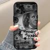 Luxury Funny Dollar US Phone Case For iPhone Mini 11 12 13 14 15 Pro XS Max X Plus SE XR Black Soft Shell