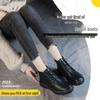 Women's Retro Leather Over-the-Knee Boots with Thick Sole and Velvet Lining - Versatile High-Top for Autumn/Winter