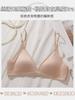 Original satin underwear women's summer thin French triangle cup, small chest gathering, not empty cup, beautiful back, thin shoulder strap, bra cover