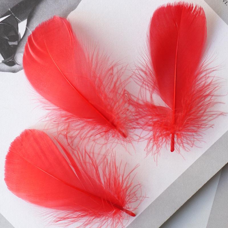 Natural Goose Feathers Plumes 4-8cm 8-12cm Swan Feather Plume for Home Decoration Craft DIY Wedding Jewelry Accessories 100pc