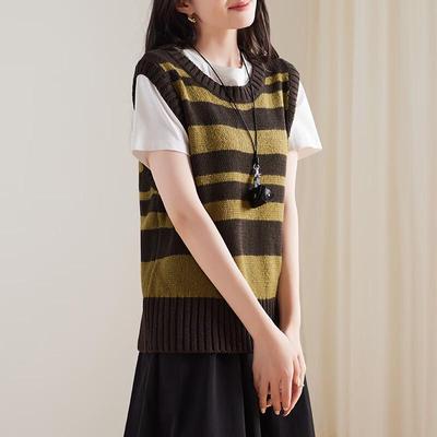 SOFSIL Women's Striped Knit Vest