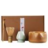 Matcha Tool Set: Chasen Stand & Tea Whisk with White Hon-date, Inspired by Song Dynasty, in Japanese Gift Box
