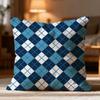 Hot Checkerboard Cushion Cover Soft Washable Pillow Case Multi-Scene For Couch Bed Travel Office Use