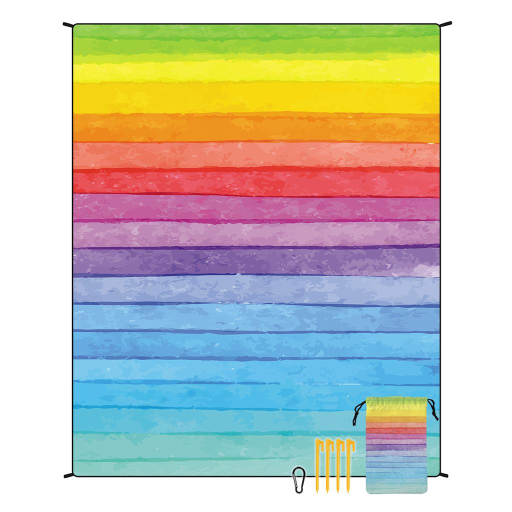 Bohemian Beach Mat Moisture-proof Mat Outdoor Seat Cushion Picnic Mat Customized Tent Camping Floor Mat 180 * 220CM 550g