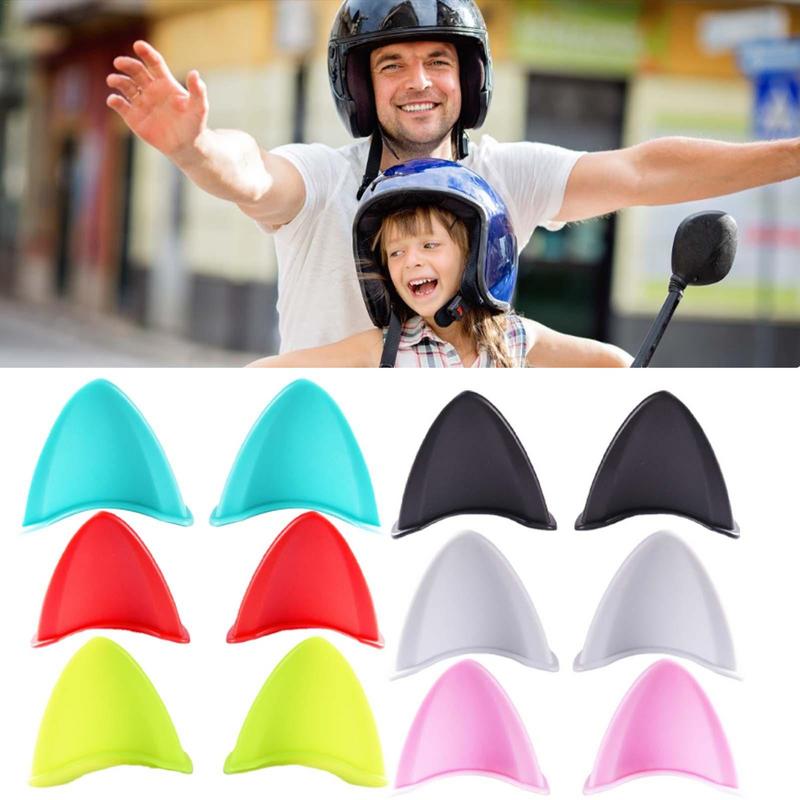 Selbstklebende Niedliche Motorradzubehör Helme Abdeckung Klebehaken Niedliche Katzenohren Helmdekoration Motorradzubehör