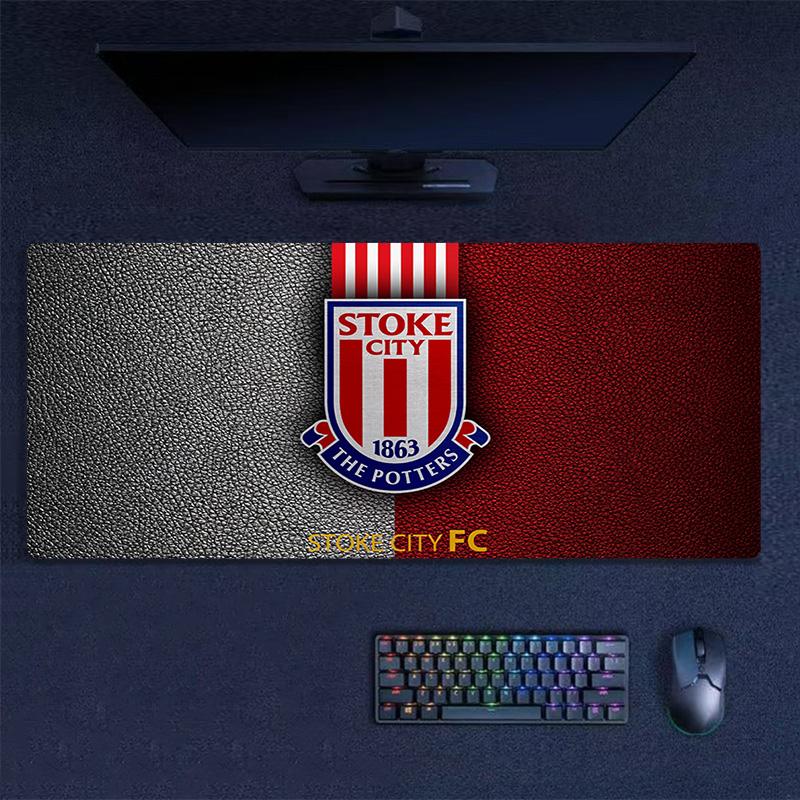 Stoke City FC Print Cushion Non-slip Laptop Tablet Big Mousepad XXL Mat Mini PC Playmat With Lock edge
