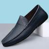 Mocassini e Slip-on da Uomo in Pelle Traforata Scarpe Casual Eleganti Mocassini da Uomo Slip-on Estivi Scarpe da Ginnastica Scarpe da Guida da Uomo