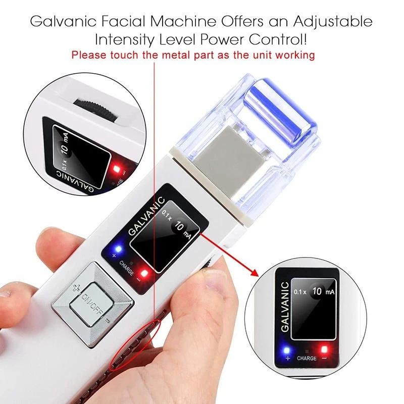 Galvanic Skin Firming Machine Microcurrent Facial Device Face Lift Massager Roller for Skin Care Anti-Aging Home Beauty Salon
