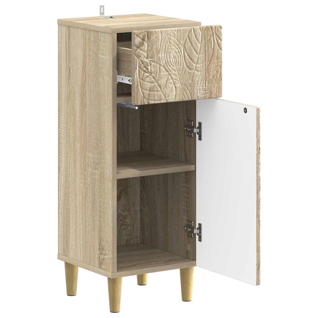 Bathroom Storage Cabinet DELFT Sonoma Oak