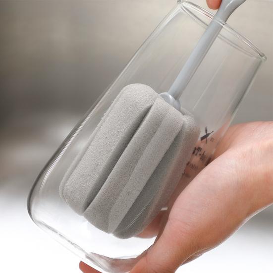 Cup Brush Soft Sponge Strong Decontamination Long Handle Baby Milk Bottle Brush Cup Cleaner for Kitchen