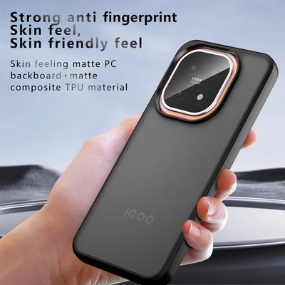 Für Vivo iQOO 15 Hülle Stoßfest Mattes Hautgefühl Matte PC+TPU Anti-Fingerabdruck Transparente Hülle Für iQOO 15