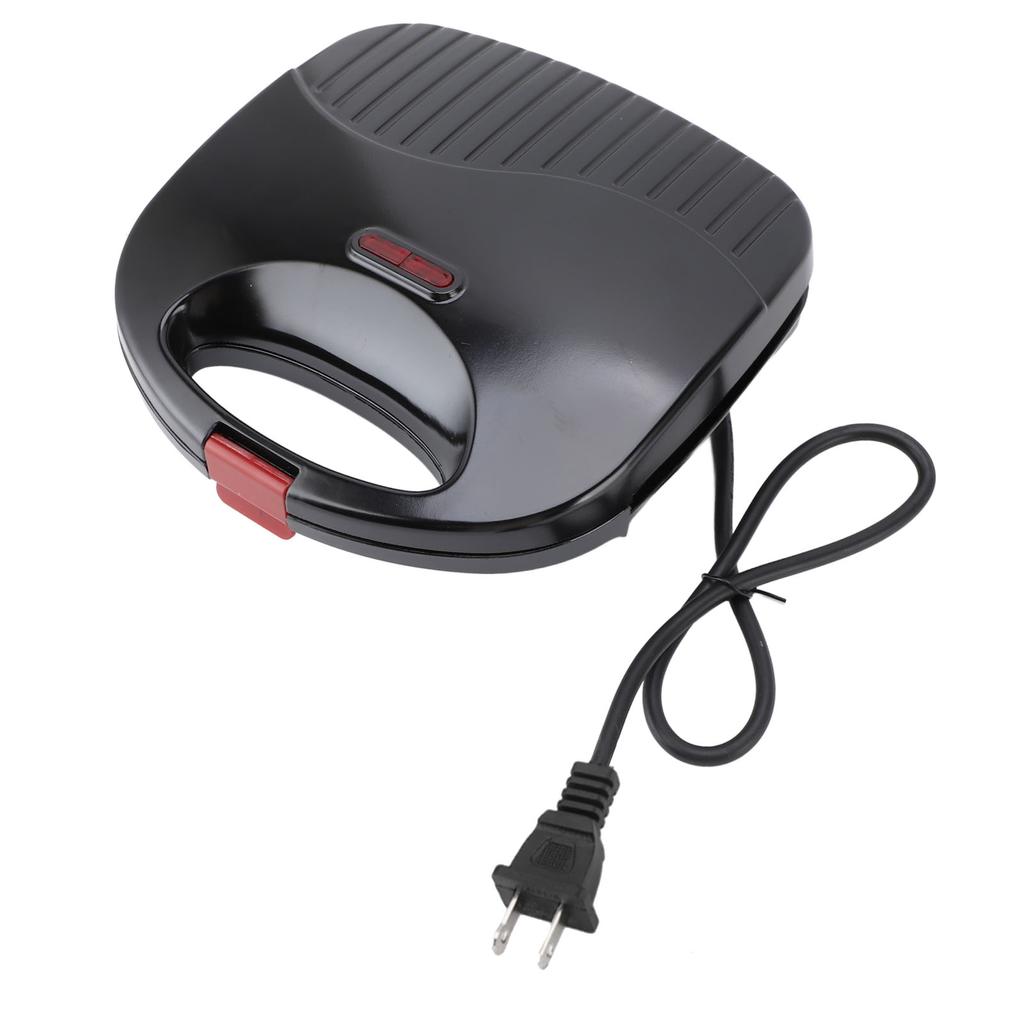 750W Electric Sandwich Maker with Non Stick Coating Double Sided Heating Safe Handle Easy Cleanup
